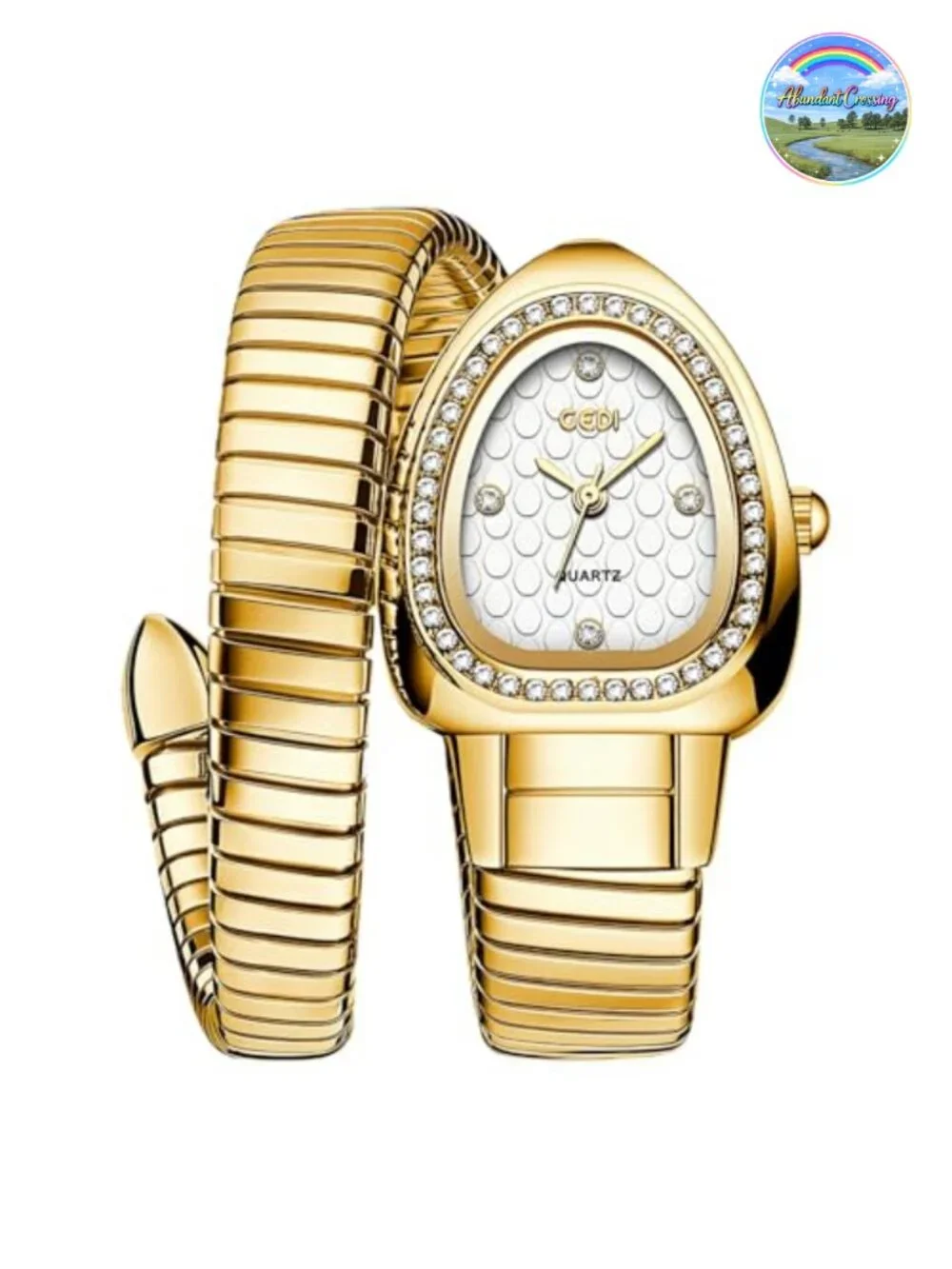 Elegant Snake Bracelet Watch for Women, Wrap Quartz Wristwatch, Cuff Bangle